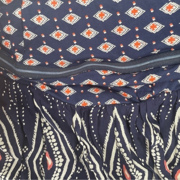 ROXY Womens Strapless Navy Summer Dress Aztec print size: Small - Picture 4 of 8